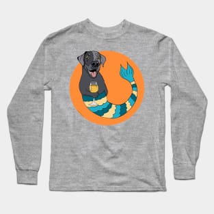 Friday the Black Lab Mermutt Long Sleeve T-Shirt